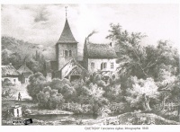 Quetigny ancienne eglise lithographie 1840.jpg